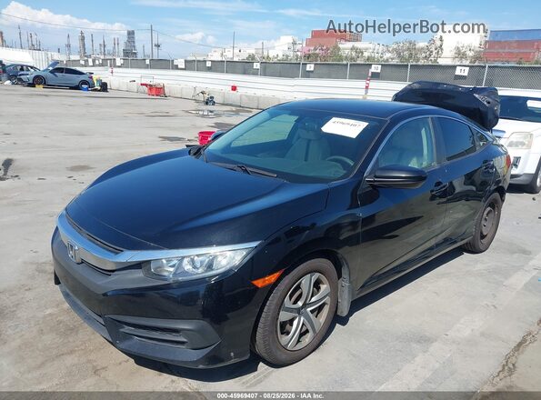 2HGFC2F52GH524452 2016 HONDA CIVIC Black Przód lewy