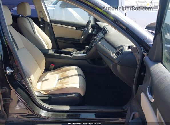 2HGFC2F52GH524452 2016 HONDA CIVIC Black Widok wnętrza z przodu