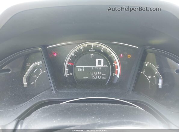 2HGFC2F52GH524452 2016 HONDA CIVIC Black Widok tylnych siedzeń