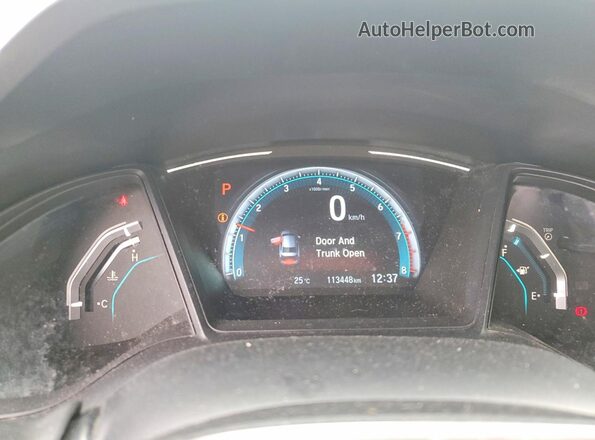 2HGFC2F52HH023319 2017 HONDA CIVIC White Вид щитка приладів
