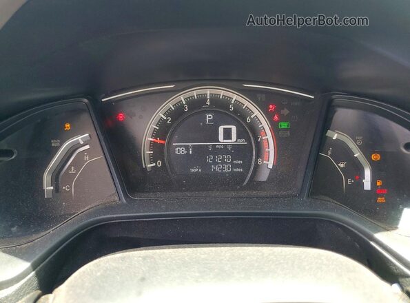 2HGFC2F52HH508933 2017 HONDA CIVIC Black Vista del cuadro de instrumentos