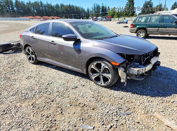 2HGFC2F52HH536294 2017 HONDA CIVIC Gray Передня права чверть