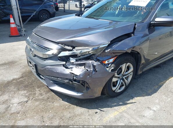 2HGFC2F52HH538269 2017 HONDA CIVIC Gray Widok z przodu