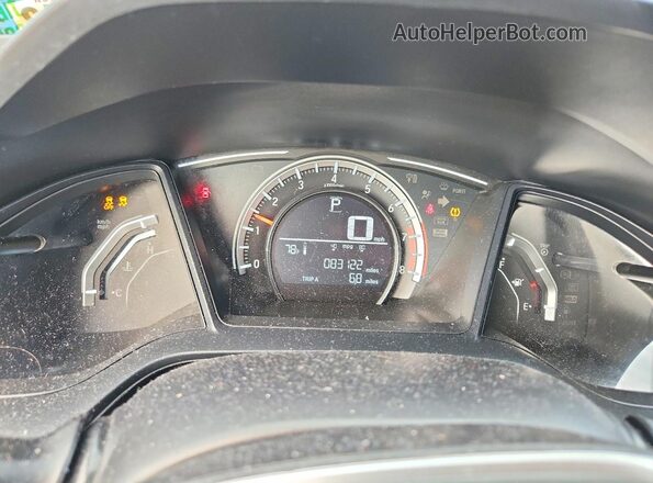 2HGFC2F52HH575385 2017 HONDA CIVIC Silver Սարքավորումների վահանակի տեսք