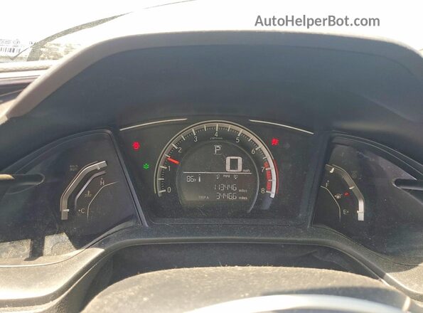 2HGFC2F52JH506363 2018 HONDA CIVIC Blue Սարքավորումների վահանակի տեսք