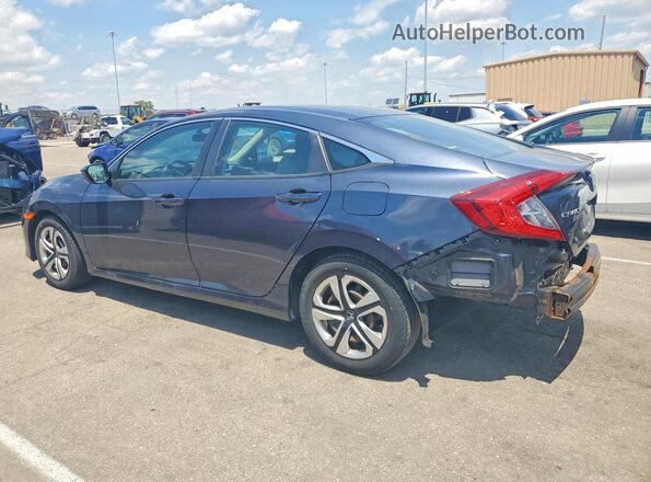2HGFC2F52JH506363 2018 HONDA CIVIC Blue Հետևի ձախ