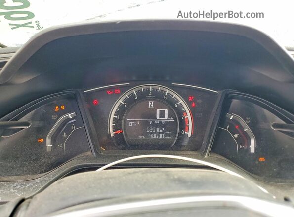 2HGFC2F52JH521607 2018 HONDA CIVIC Black ხელსაწყოთა პანელის ხედი