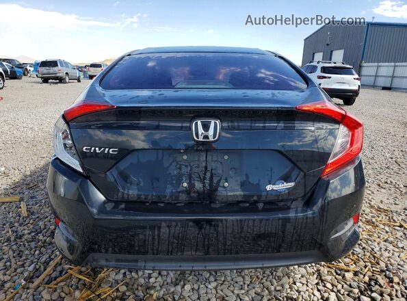 2HGFC2F52JH521607 2018 HONDA CIVIC Black უკანა ხედი