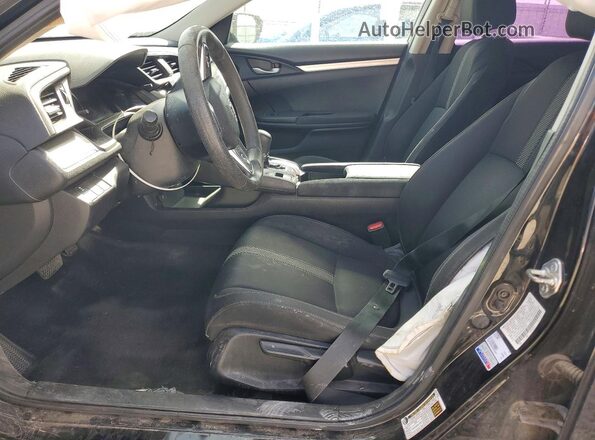 2HGFC2F52JH521607 2018 HONDA CIVIC Black წინა სალონის ხედი