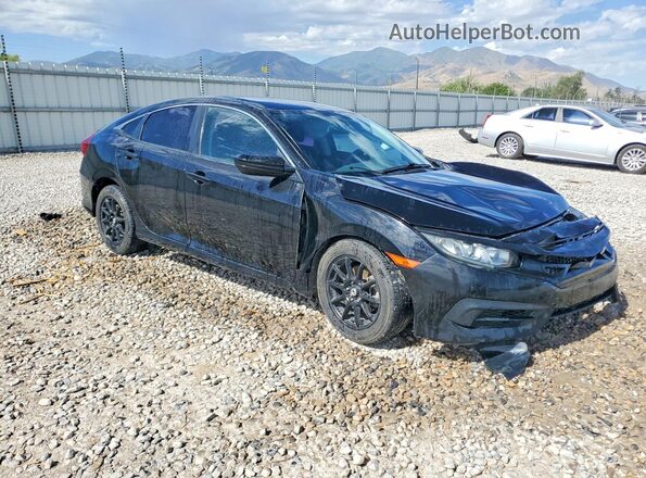 2HGFC2F52JH521607 2018 HONDA CIVIC Black წინა მარჯვენა