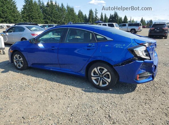 2HGFC2F52JH527424 2018 HONDA CIVIC Blue Задня ліва чверть