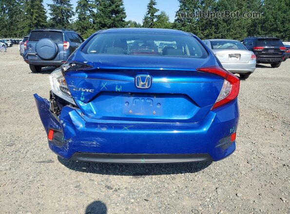 2HGFC2F52JH527424 2018 HONDA CIVIC Blue Вид ззаду