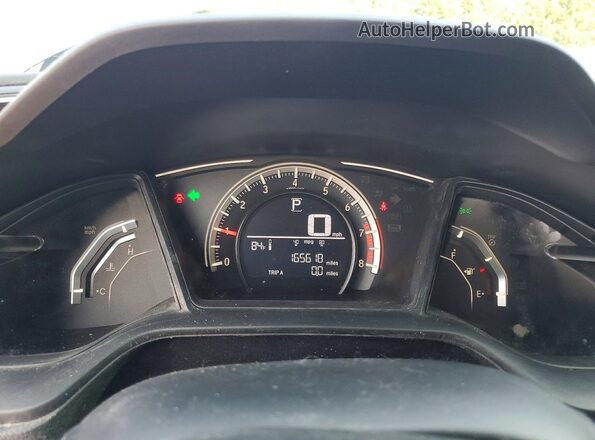 2HGFC2F52JH527424 2018 HONDA CIVIC Blue Вид щитка приладів