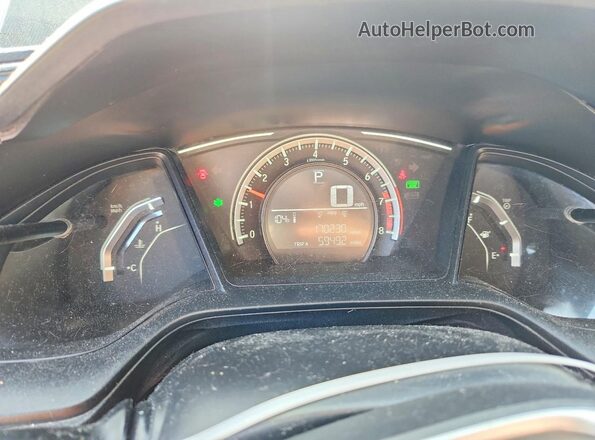 2HGFC2F52JH591348 2018 HONDA CIVIC Black ხელსაწყოთა პანელის ხედი