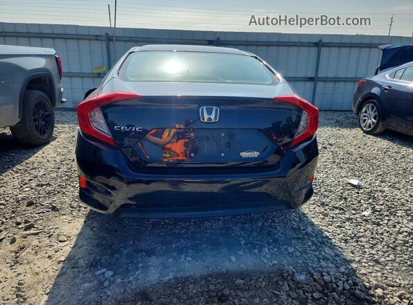 2HGFC2F52JH591348 2018 HONDA CIVIC Black უკანა ხედი