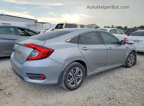 2HGFC2F52JH602851 2018 HONDA CIVIC Silver Tył prawy