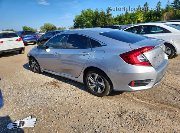 2HGFC2F52KH001750 2019 HONDA CIVIC Silver Trasero izquierdo