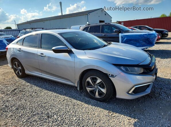 2HGFC2F52KH001750 2019 HONDA CIVIC Silver Delantero derecho