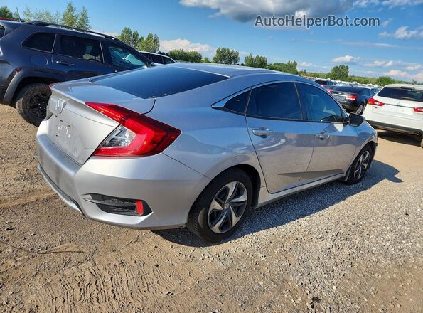 2HGFC2F52KH001750 2019 HONDA CIVIC Silver Trasero derecho