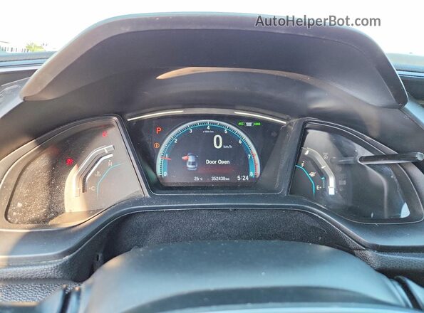 2HGFC2F52KH001750 2019 HONDA CIVIC Silver Vista del cuadro de instrumentos