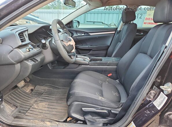 2HGFC2F53GH022999 2016 HONDA CIVIC Black წინა სალონის ხედი