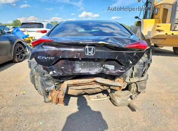 2HGFC2F53GH022999 2016 HONDA CIVIC Black უკანა ხედი