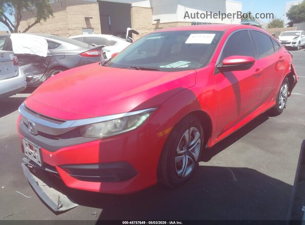 2HGFC2F53GH537839 2016 HONDA CIVIC Red Vista tres cuartos delantera izquierda