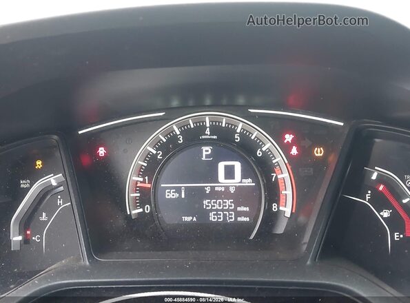 2HGFC2F53HH534425 2017 HONDA CIVIC Серый Вид задних сидений