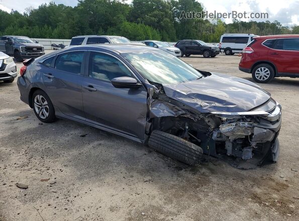 2HGFC2F53HH555128 2017 HONDA CIVIC Gray Przód prawy