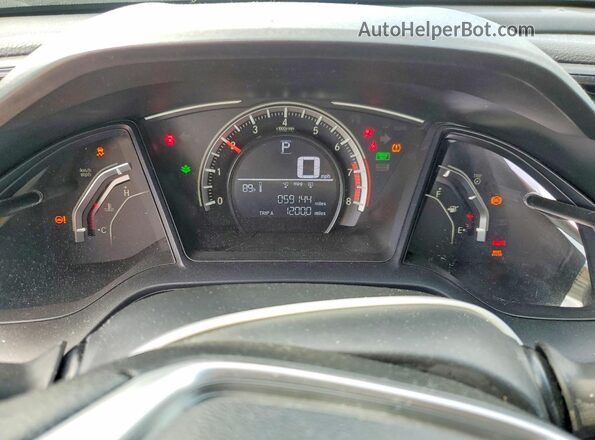 2HGFC2F53HH555128 2017 HONDA CIVIC Gray Widok zestawu wskaźników