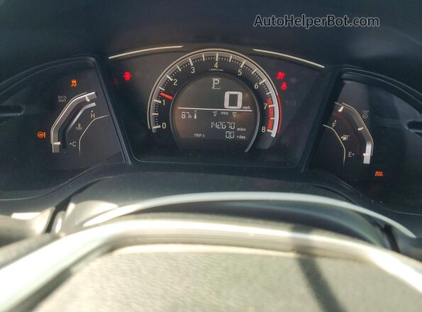 2HGFC2F53HH574438 2017 HONDA CIVIC Black Սարքավորումների վահանակի տեսք