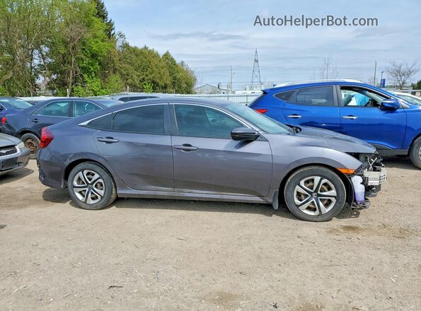 2HGFC2F53JH022511 2018 HONDA CIVIC Gray Przód prawy