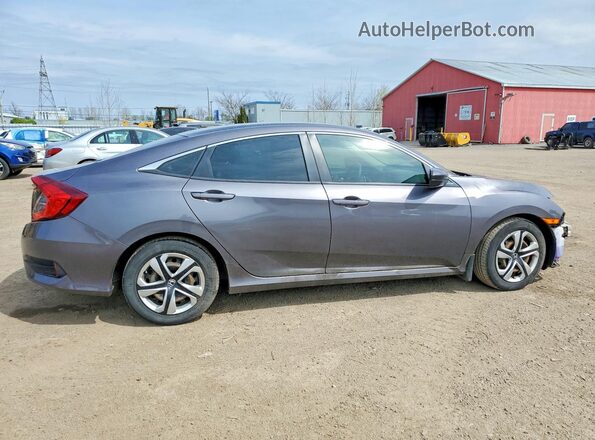 2HGFC2F53JH022511 2018 HONDA CIVIC Gray Tył prawy