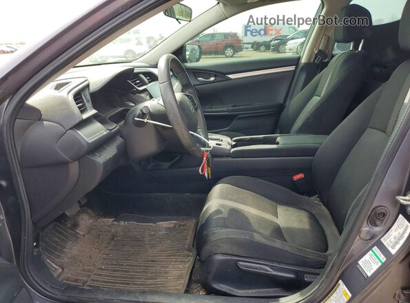 2HGFC2F53JH022511 2018 HONDA CIVIC Gray Widok wnętrza z przodu