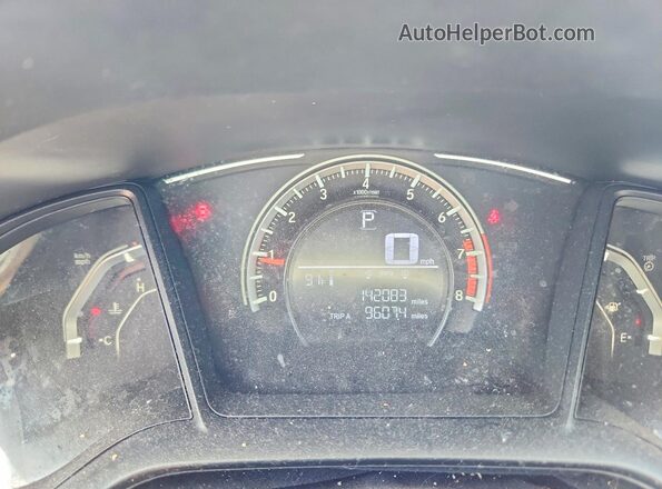 2HGFC2F53JH520501 2018 HONDA CIVIC Gray ხელსაწყოთა პანელის ხედი