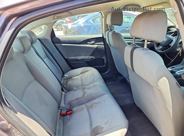 2HGFC2F53JH520501 2018 HONDA CIVIC Gray უკანა სავარძლების ხედი