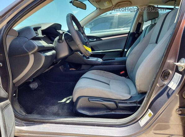 2HGFC2F53JH520501 2018 HONDA CIVIC Gray წინა სალონის ხედი