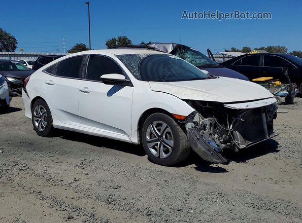 2HGFC2F53JH592993 2018 HONDA CIVIC White Delantero derecho