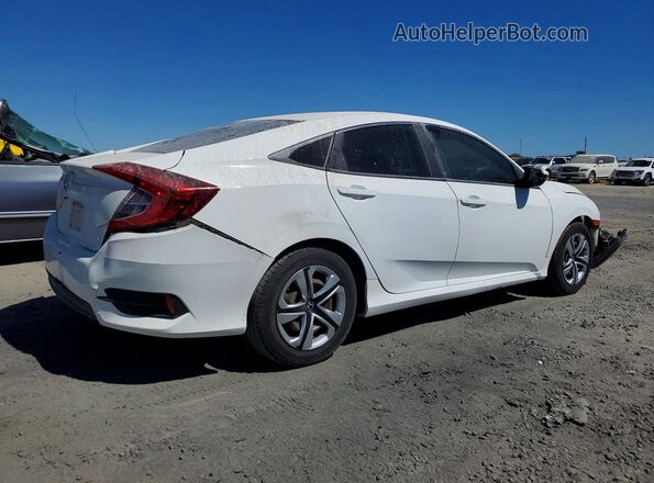 2HGFC2F53JH592993 2018 HONDA CIVIC White Trasero derecho