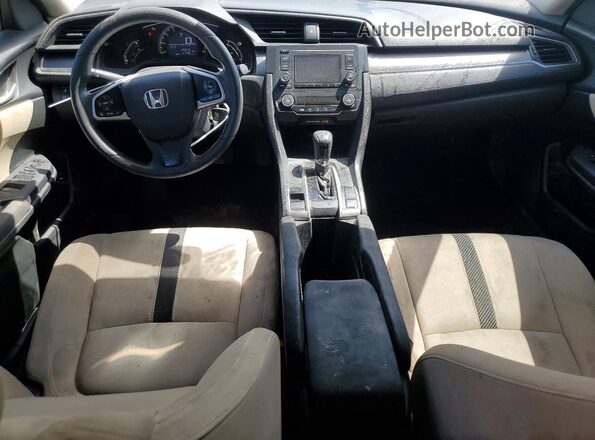 2HGFC2F53JH592993 2018 HONDA CIVIC White Vista del salpicadero