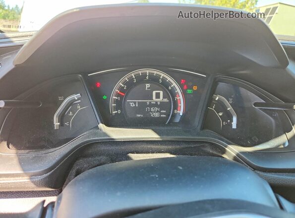 2HGFC2F54GH519818 2016 HONDA CIVIC White Вид щитка приладів