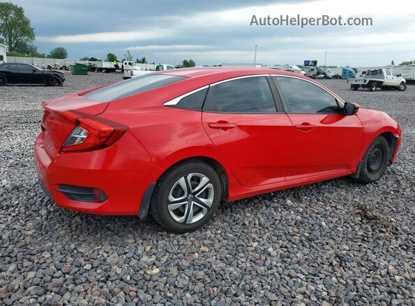 2HGFC2F54GH544735 2016 HONDA CIVIC Red უკანა მარჯვენა