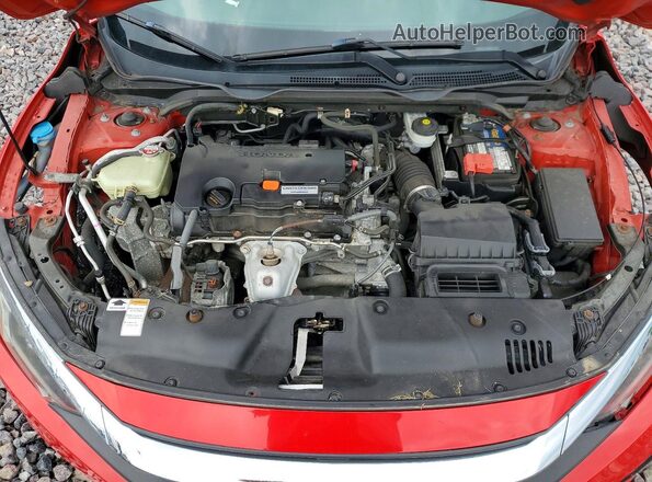 2HGFC2F54GH544735 2016 HONDA CIVIC Red უკანა სალონის ხედი
