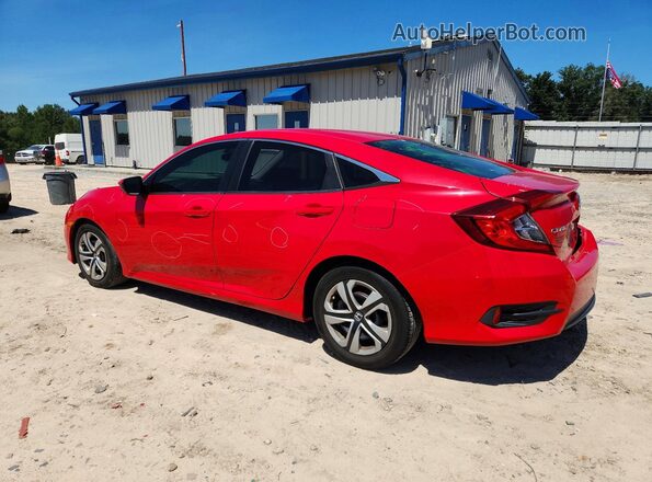 2HGFC2F54GH554780 2016 HONDA CIVIC Red Trasero izquierdo