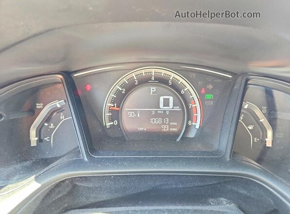 2HGFC2F54GH554780 2016 HONDA CIVIC Red Vista del cuadro de instrumentos