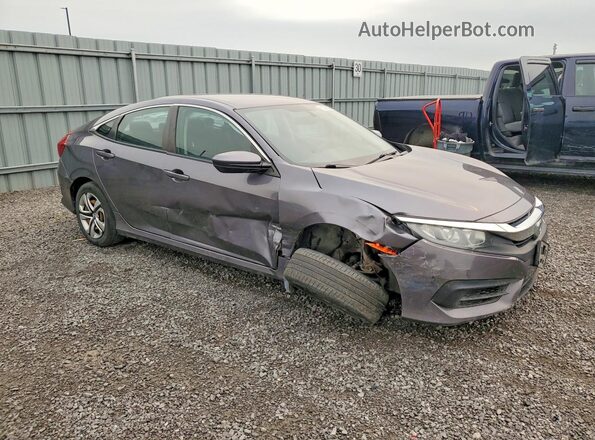 2HGFC2F54HH037366 2017 HONDA CIVIC Gray Przód prawy