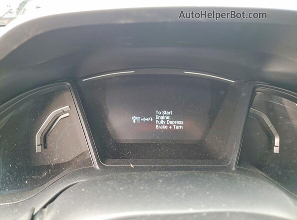 2HGFC2F54HH037366 2017 HONDA CIVIC Gray Widok zestawu wskaźników