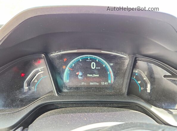 2HGFC2F54HH037948 2017 HONDA CIVIC Black Սարքավորումների վահանակի տեսք