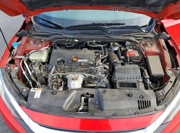 2HGFC2F54HH502518 2017 HONDA CIVIC Красный Вид задней части салона