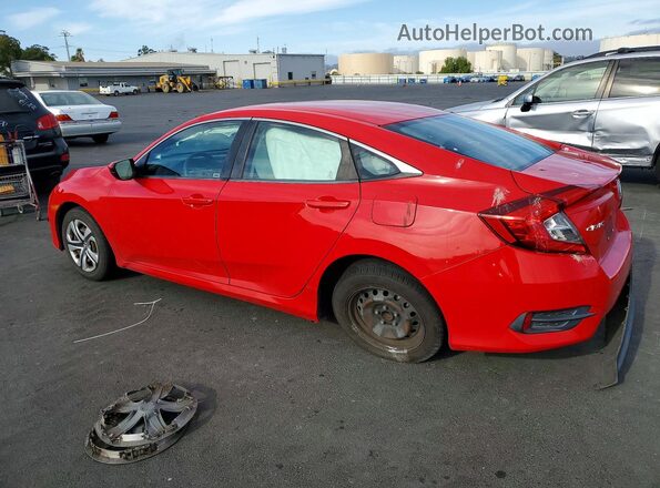 2HGFC2F54HH502518 2017 HONDA CIVIC Красный Задняя левая четверть